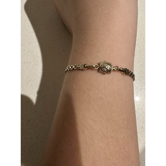 Vintage 14K Solid Gold Ladybug Bracelet • Collector’s Estate Jewelry Italy - Picture 1 of 6